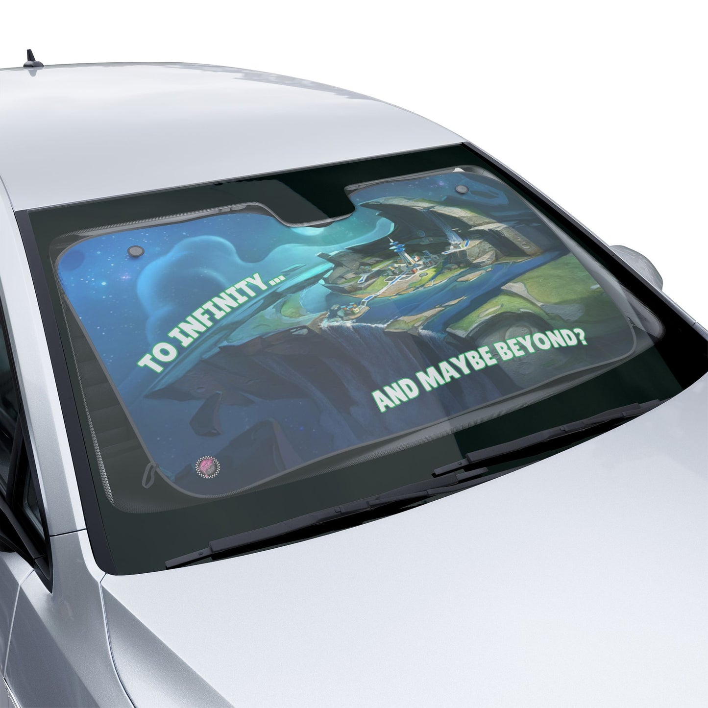 To Infinity Car Sun Shades – Unique UV Protection, Vehicle Accessory, Fun Road Trip Gift, Summer Essential, Car Decor