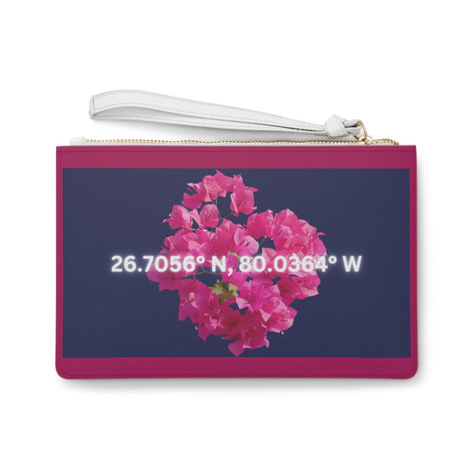 Faux Leather Clutch Bag