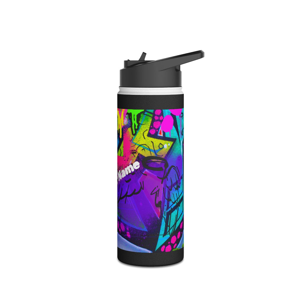 PBP 18oz. Graffiti Style water bottle for Dad's Diaper Backpack