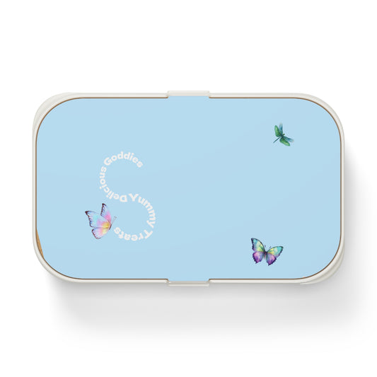 Picnic Bento Lunch Box, Garden Party Design, Eco-Friendly Container, Perfect for Work, School, Picnics, Gifts