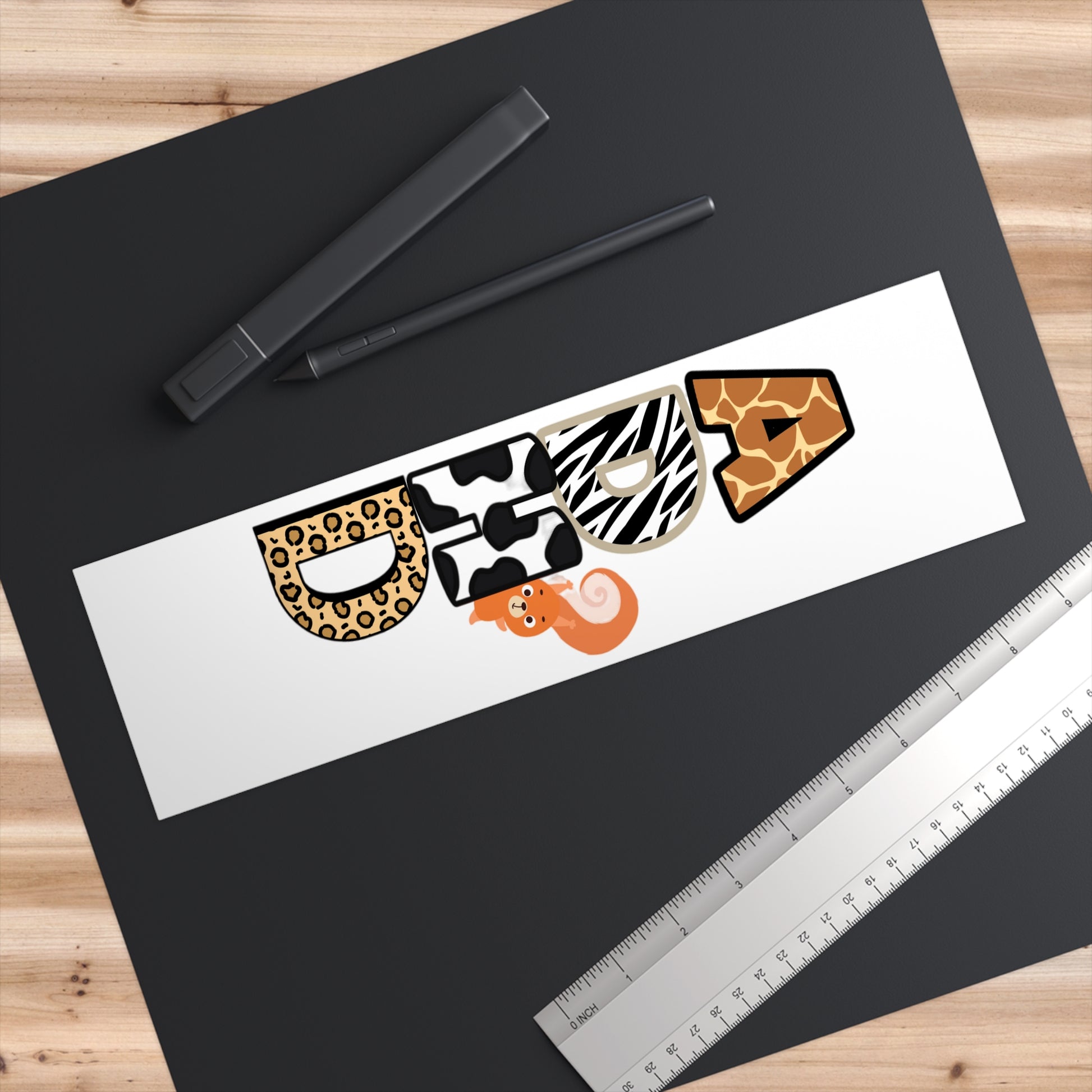 Safari Animal Print Bumper Stickers, Fun Car Decals for Animal Lovers, Unique Gifts for Birthdays, Road Trip Essentials, Car Accessories