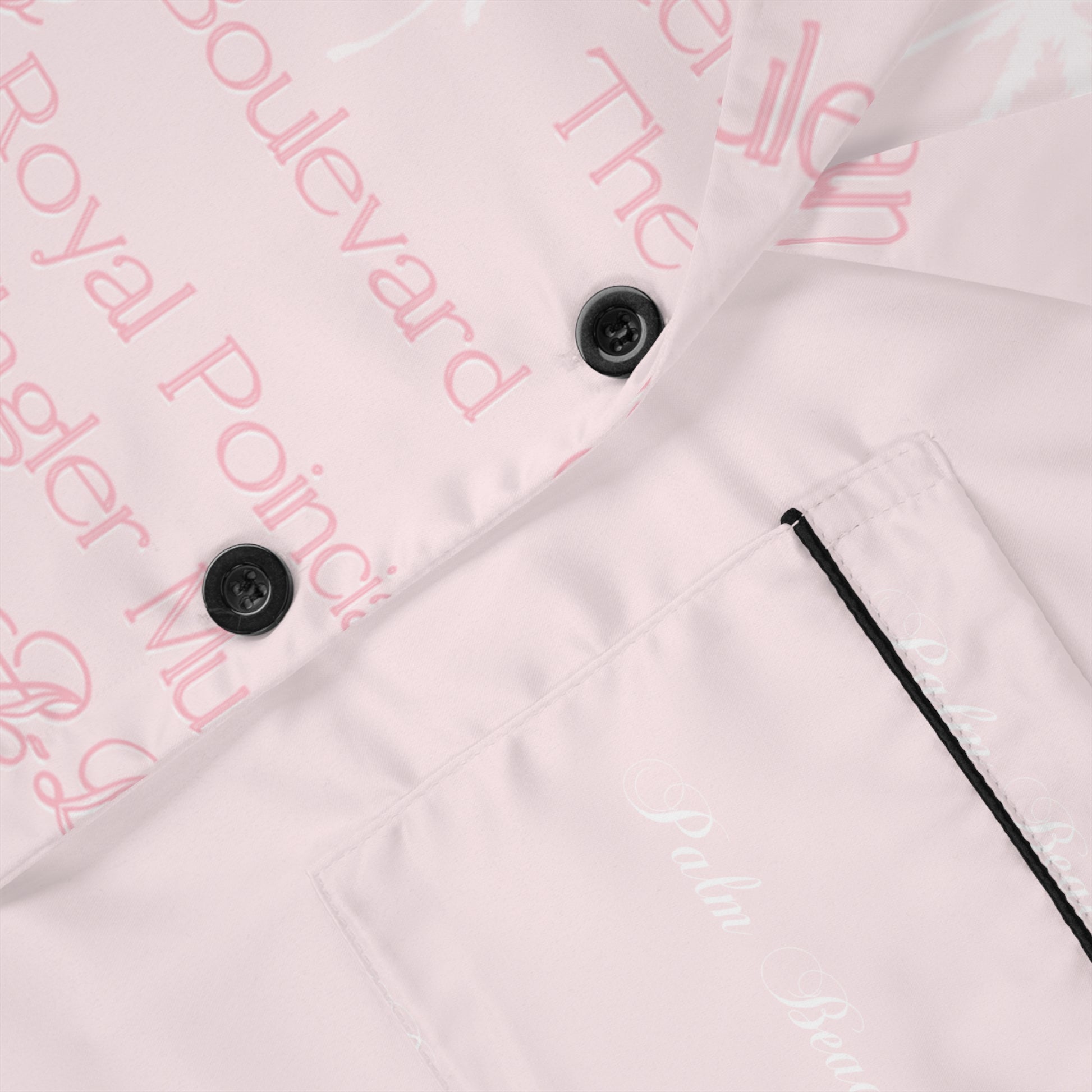 Custom Palm Beach Luxurious Women's Satin Pajamas Set, Relaxing Sleepwear, Cozy Nightwear, Gift for Her, Bridal Loungewear, Soft Satin PJs, Anniversary Gift