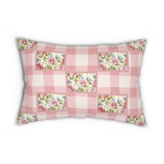 Cottage Cozy Lumbar Pillow, Cozy Home Decor, Gift for Her, Rustic Cushion for Living Room, Shabby Chic Throw Pillow, Home Decoration