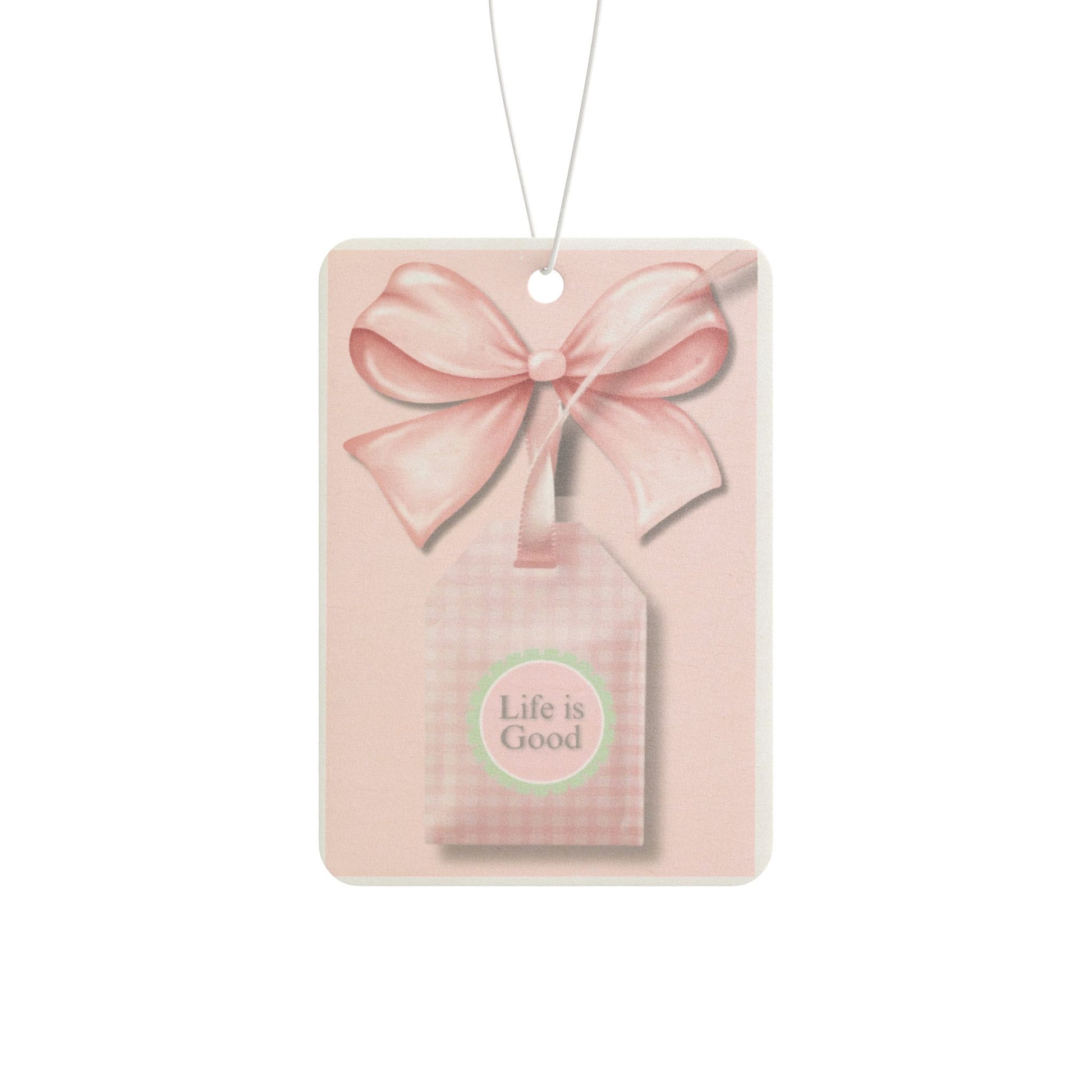 Cottage Cozy Car Air Freshener with 'Life is Good' Design - Great for Gifts, Home Decor, Travel, Relaxation, Car Accessories