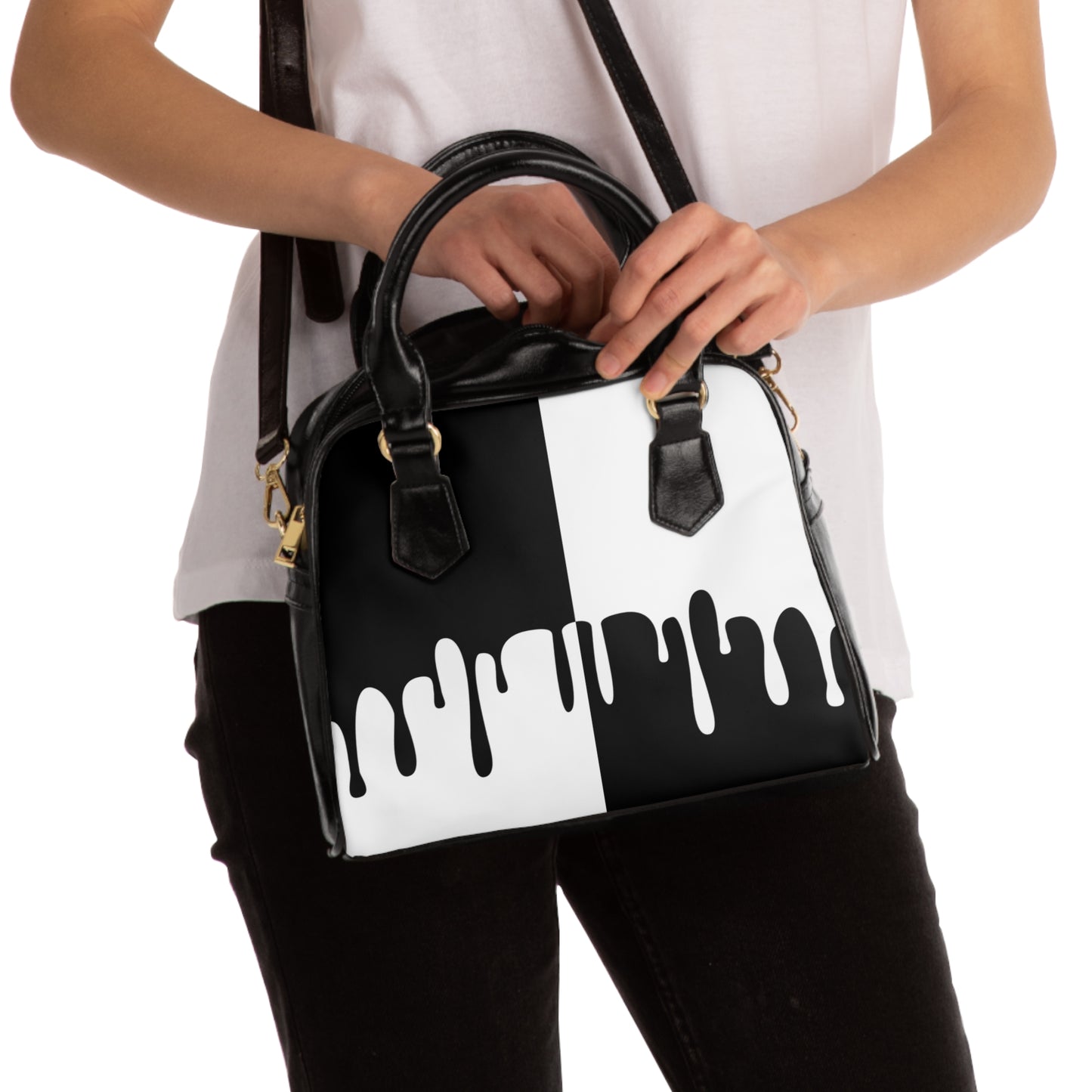 Chic Bold Shoulder Handbag - Modern Art for Stylish Travel, Vibrant Everyday Use, Perfect Gift for Her, Trendy Accessories