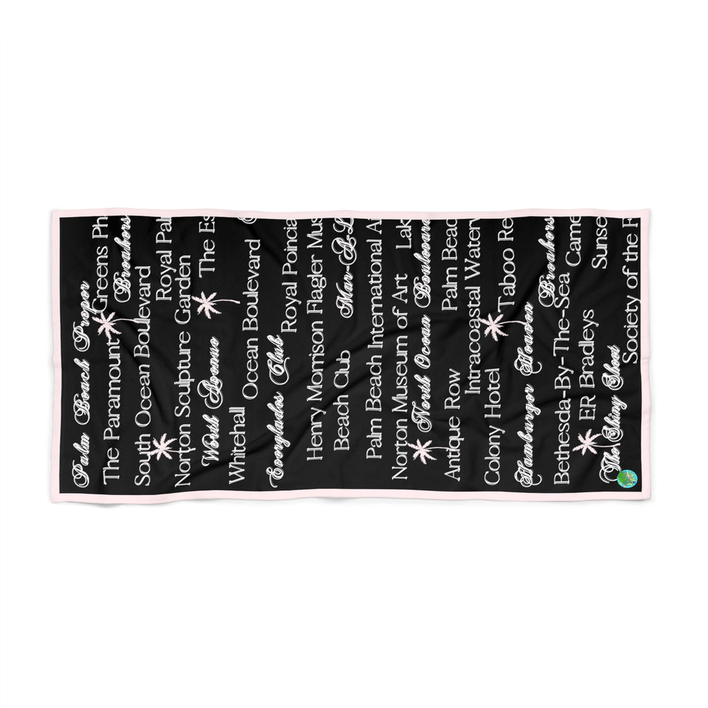 Palm Beach Proper Custom Print towel