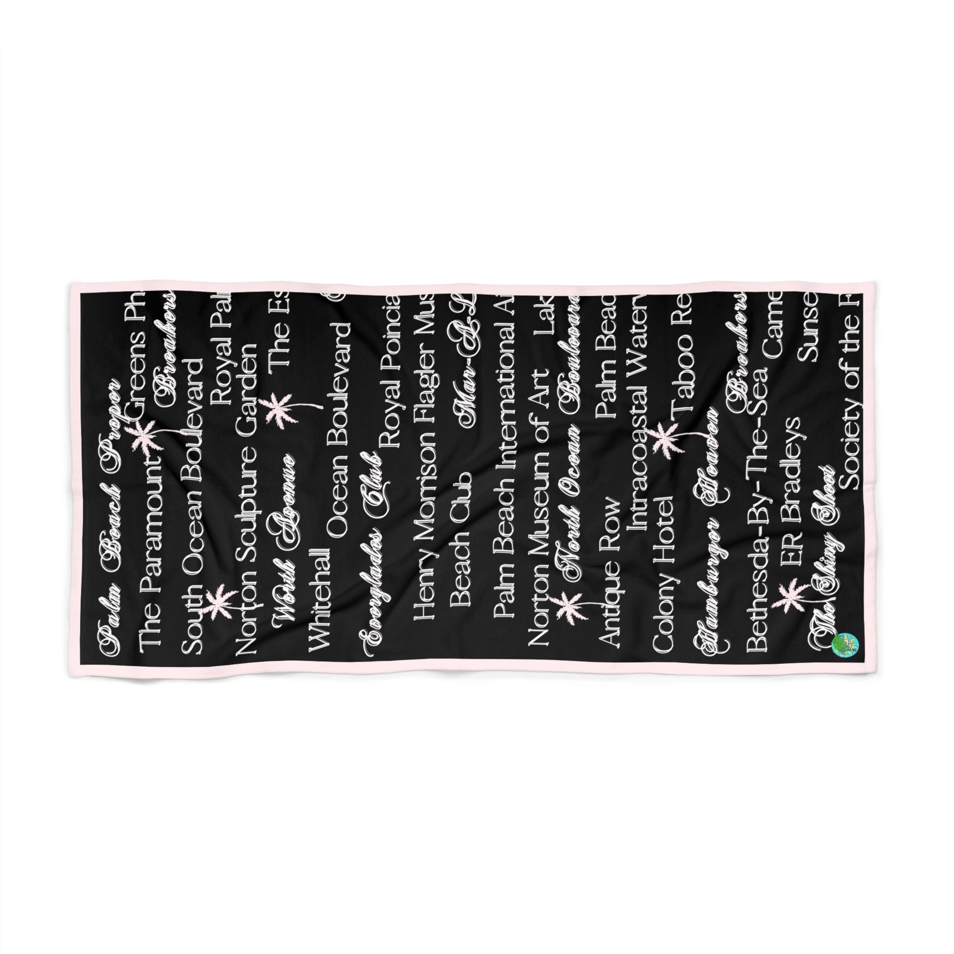 Palm Beach Proper Custom Print towel