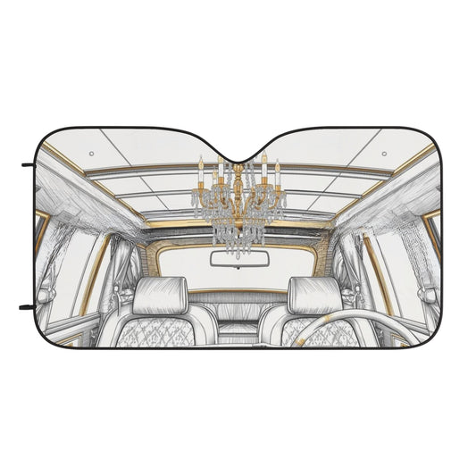 Chic Car Sun Shades with Elegant Chandelier Design, Auto Sun Protector, Stylish Vehicle Accessory, Dashboard Shade, Summer Gift Idea