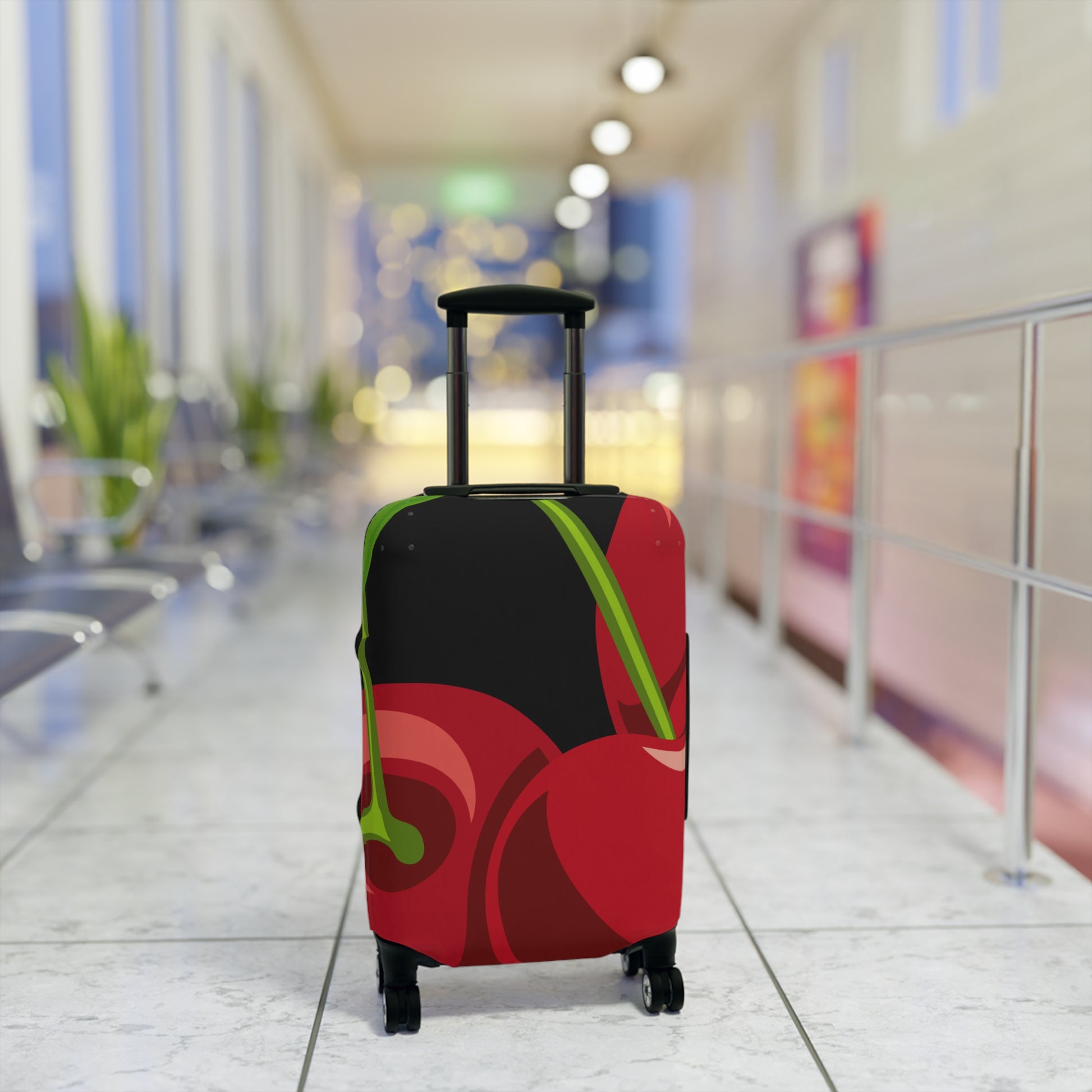 Poppin' Cherry Luggage Cover - Colorful Travel Protector, Stylish Suitcase Wrap, Fun Gift for Travelers, Vacation Essentials, [...]