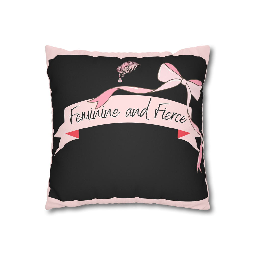 Ballerina/Fierce Suede Square Pillow Case Double sided