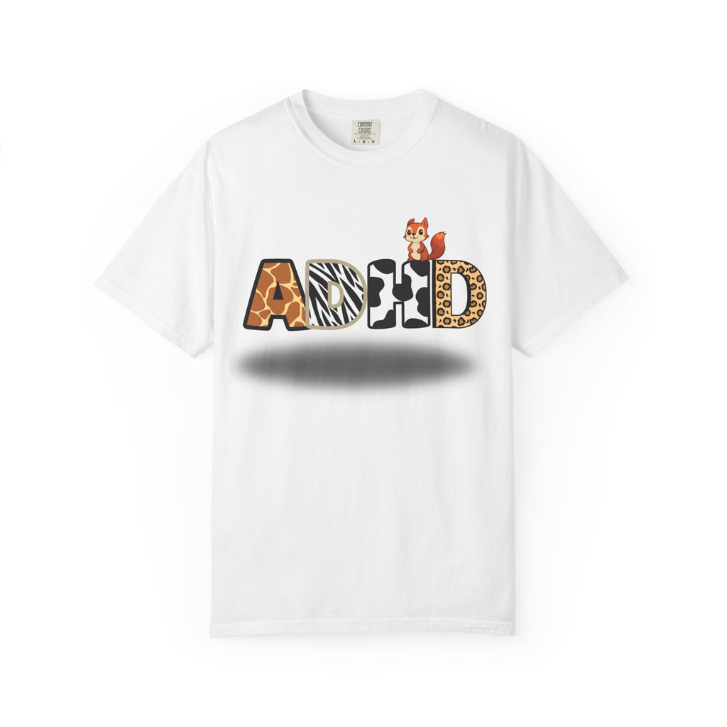 ADHD- SQUIRREL! Garment-Dyed T-Shirt with ADHD Design, Fun Tee for Neurodiversity Awareness, Gift for Friends, Casual Wear, Comfortable Everyday [...]