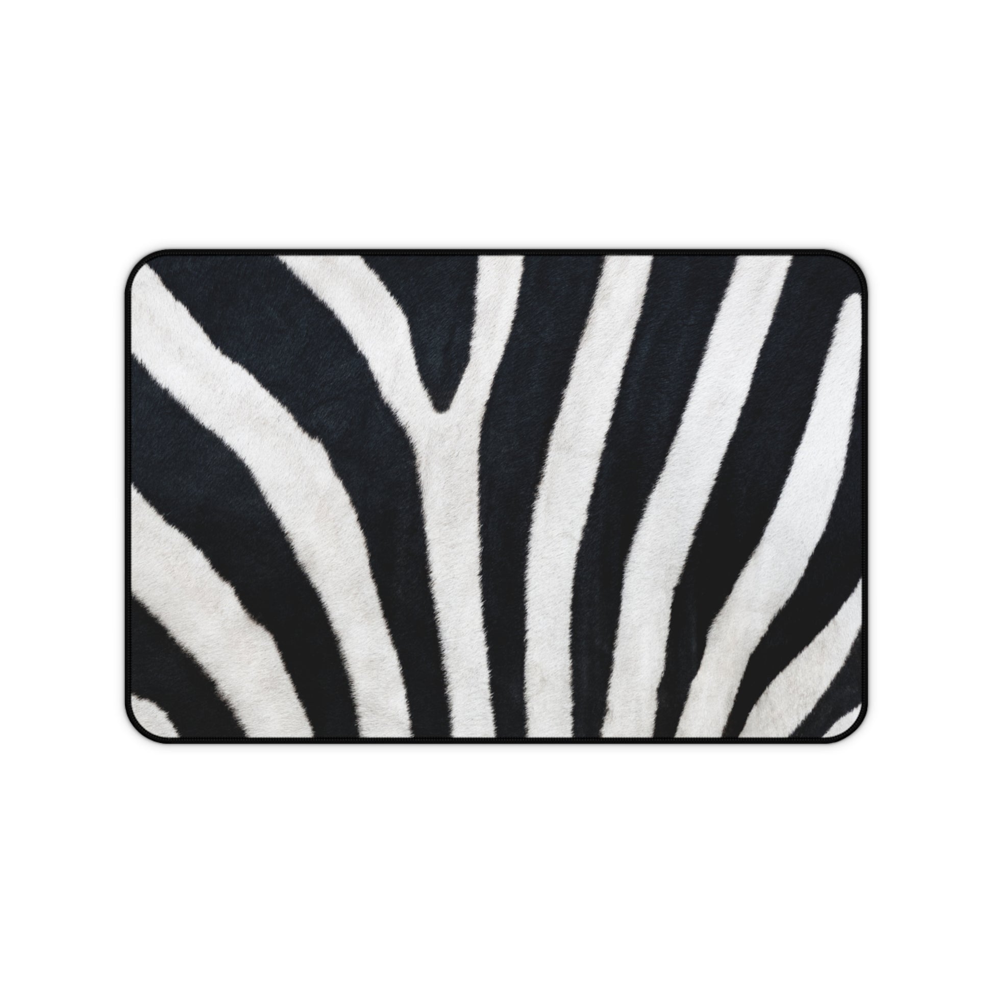 Zebra Print Desk Mat - Stylish Office Decor, Unique Computer Mouse Pad, Gift for Animal Lovers, Home Office Accessory, Modern Workspace