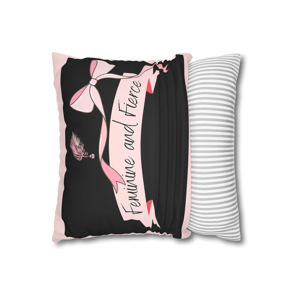 Ballerina/Fierce Suede Square Pillow Case Double sided
