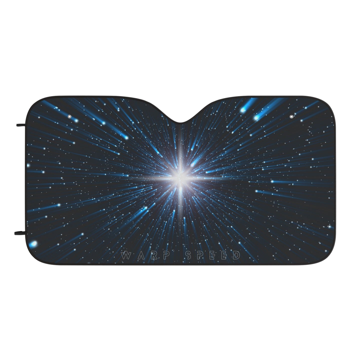 Warp Speed Car Sun Shades - Cosmic Theme Auto Accessory, UV Protection, Stylish Shade for Road Trips, Unique Gift for Space Lovers