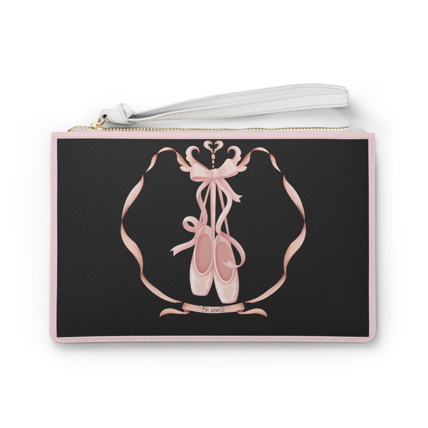 9.5x6 Clutch with strap Ballerina Feminine and Fierce
