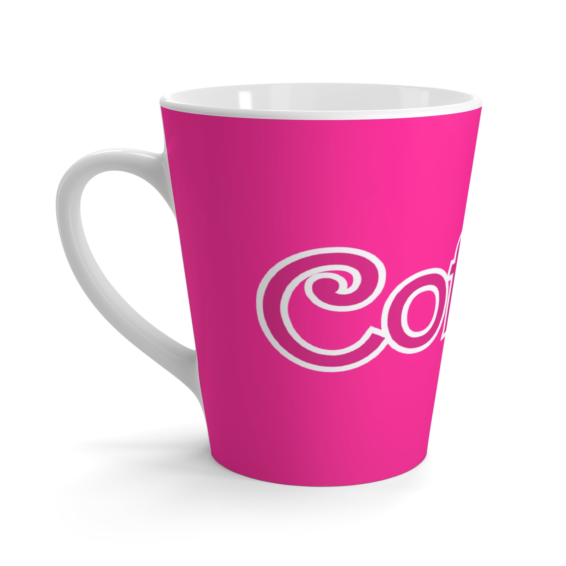 PINK INSPIRED LATTE COFFEE MUG