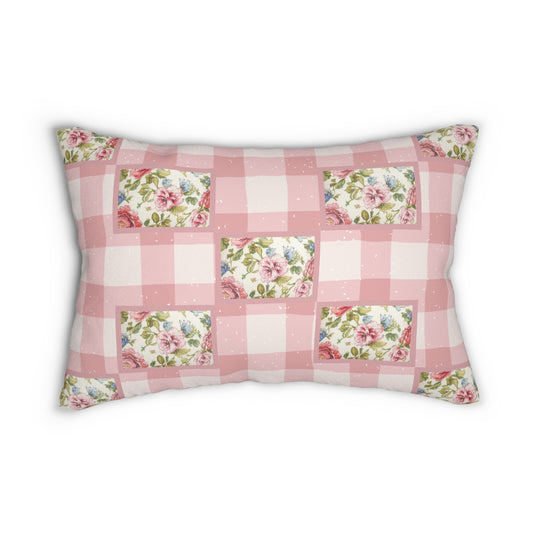 Cottage Cozy Lumbar Pillow, Cozy Home Decor, Gift for Her, Rustic Cushion for Living Room, Shabby Chic Throw Pillow, Home Decoration