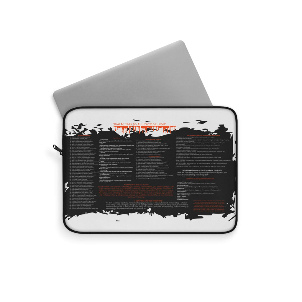 AI CHEAT SHEET COMPUTER SLEEVE CREATIVE
