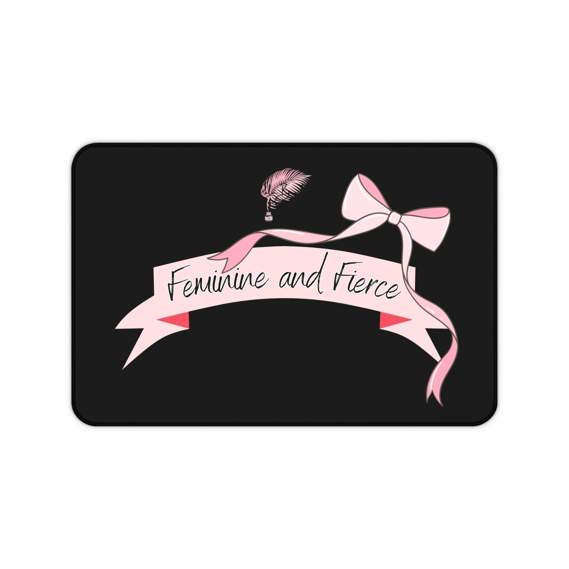 Feminine and Fierce Desk Mat - Stylish Office Decor, Gift for Her, Inspirational Workspace Accessory, Stylish Mouse Pad, Feminine Home [...]