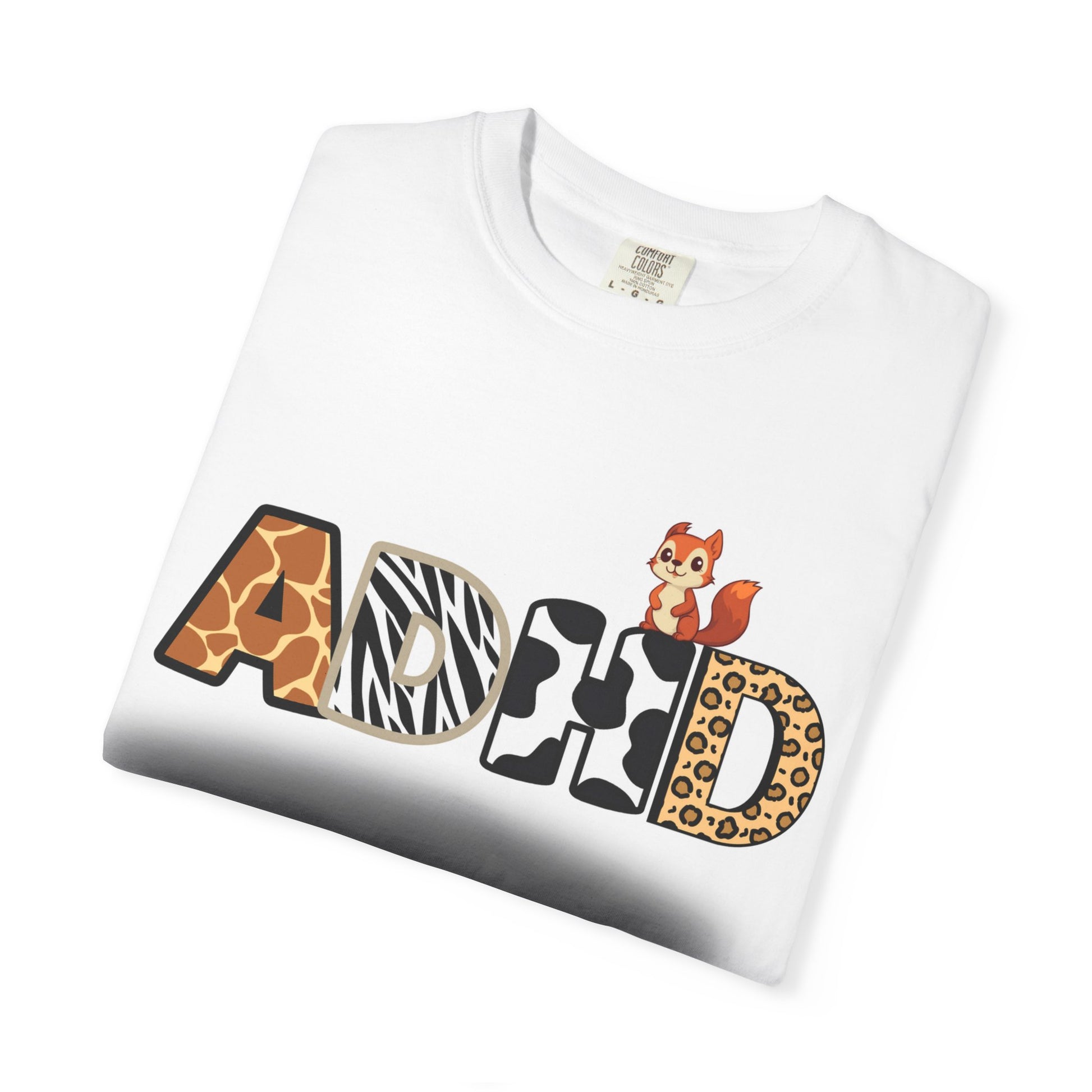ADHD- SQUIRREL! Garment-Dyed T-Shirt with ADHD Design, Fun Tee for Neurodiversity Awareness, Gift for Friends, Casual Wear, Comfortable Everyday [...]