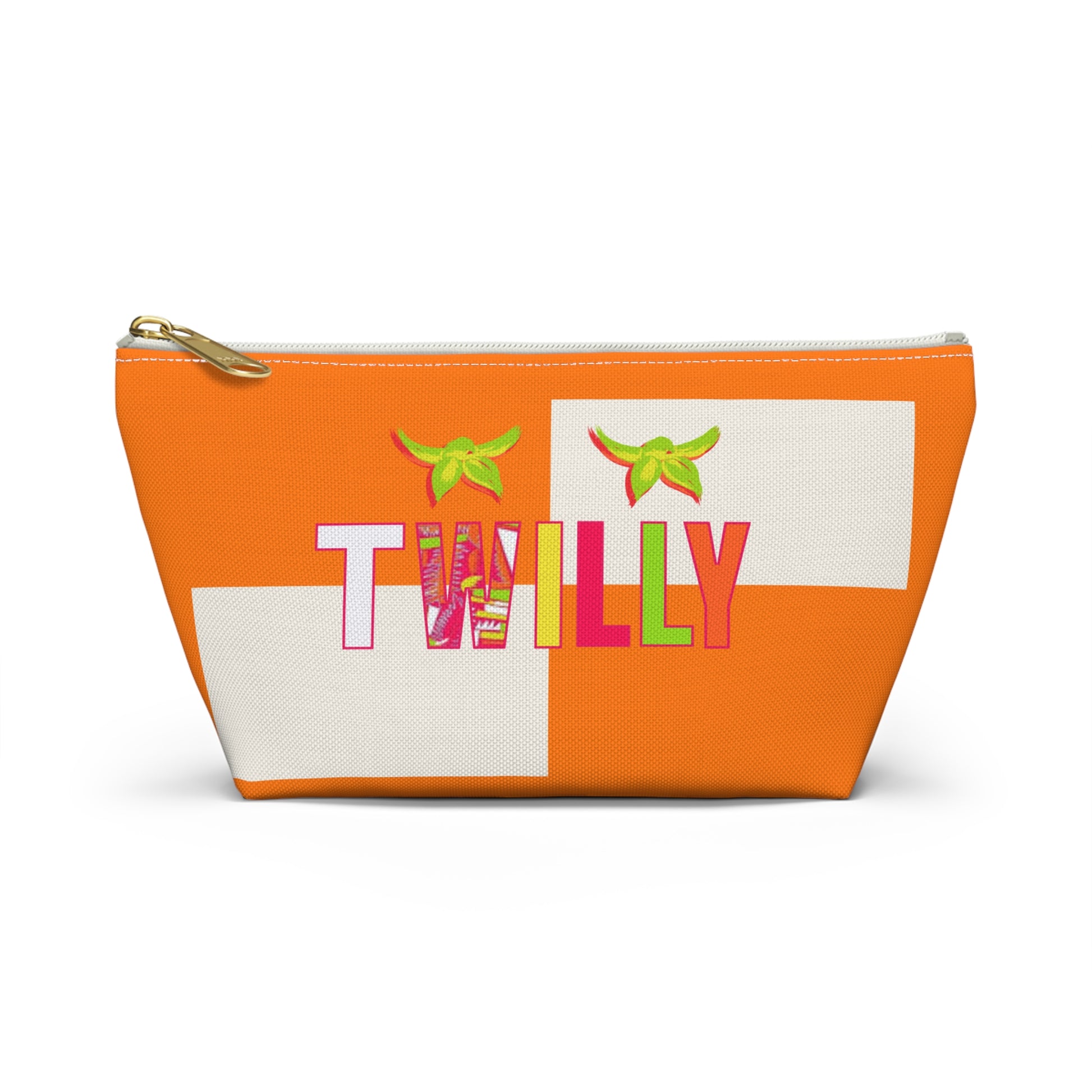 Twilly Away Vibrant Accessory Pouch, Colorful Makeup Bag, Travel Organizer, Fun Gift for Teens, Cute Pencil Case, Daily Essentials Holder