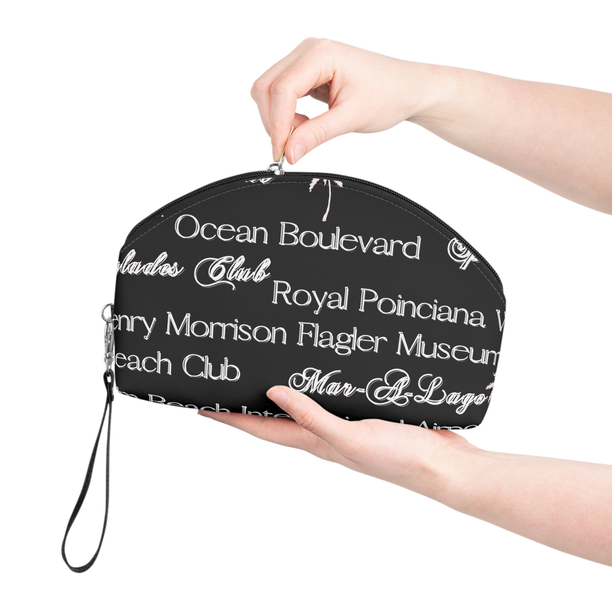 Makeup Bag Palm Beach Blk/pnk