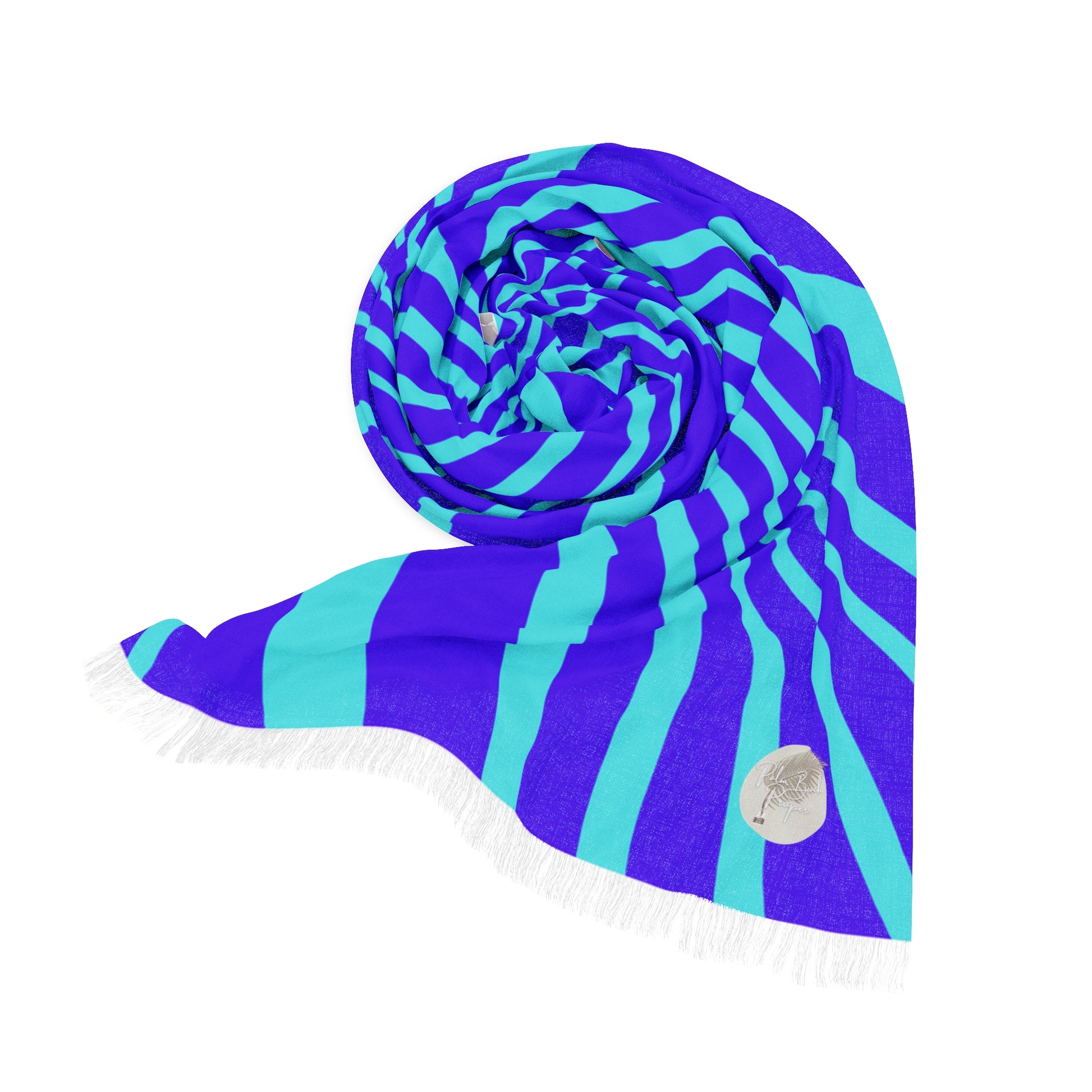 AQUA/PURPLE BATHING SUIT WRAP (27X71)