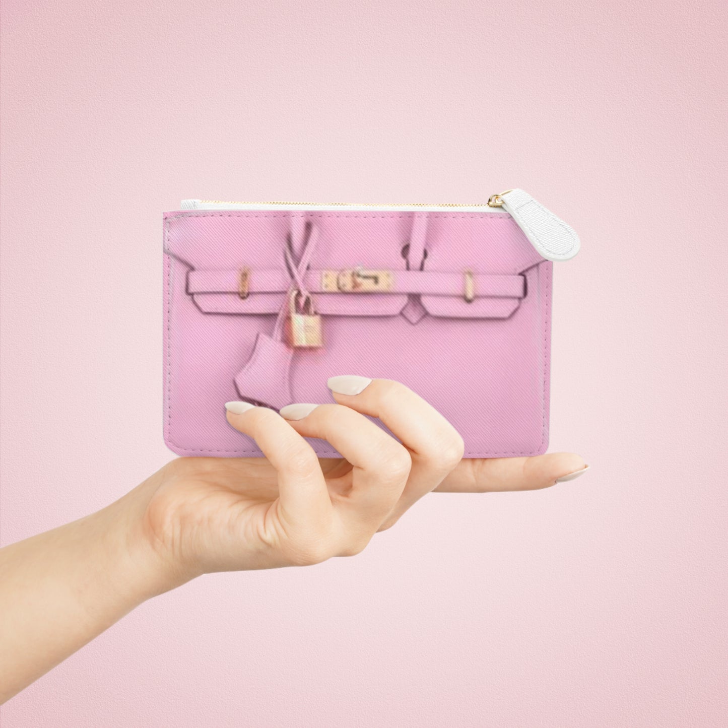 Designer Inspired Pink Clutch