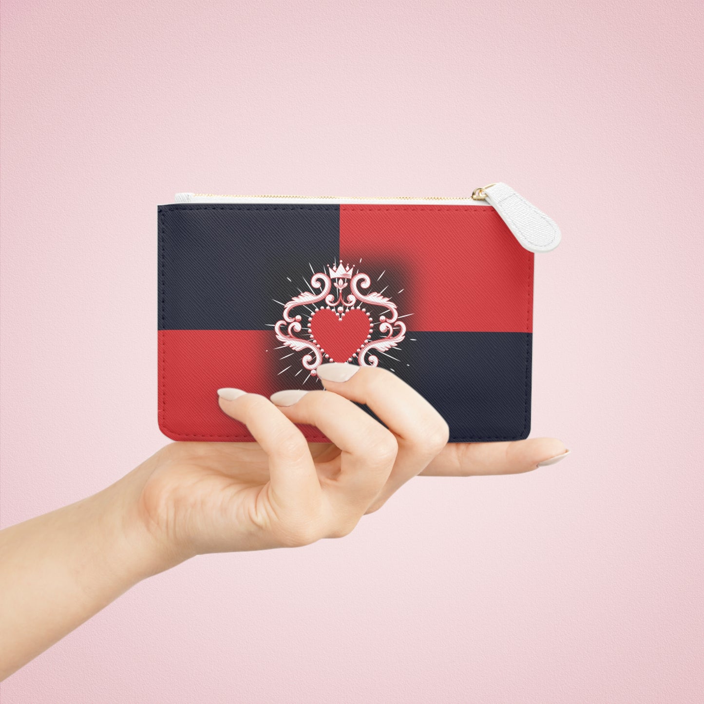 Ace in your pocket! Mini Clutch Bag Queen of Hearts
