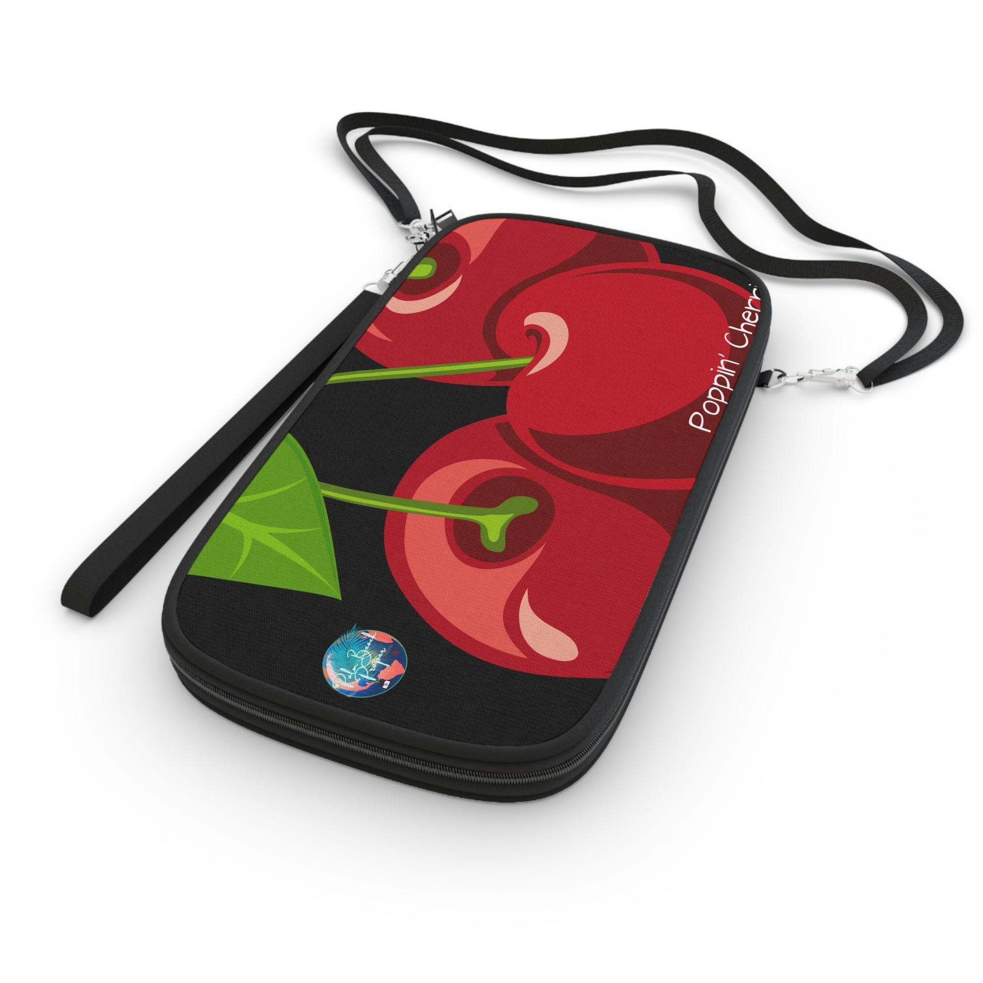 Cherry Passport Wallet - Stylish Travel Accessory, Gift for Travelers, Cute Cherry Design, Summer Vibes, Practical Travel Organizer