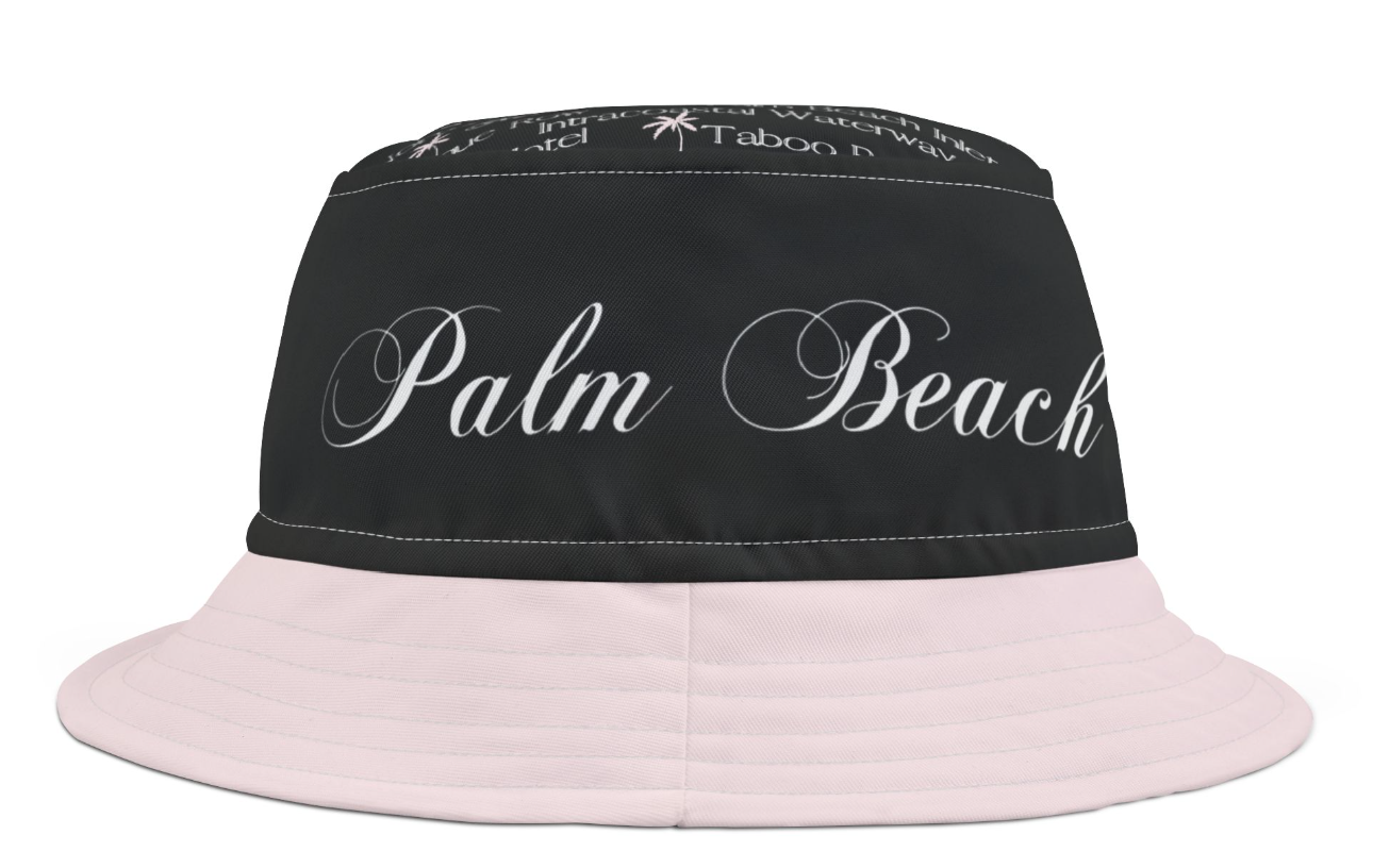 Palm Beach Blk/pink hat