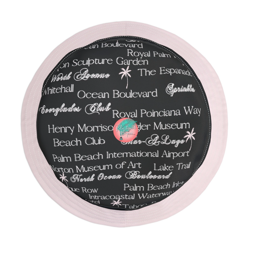 Palm Beach Blk/pink hat