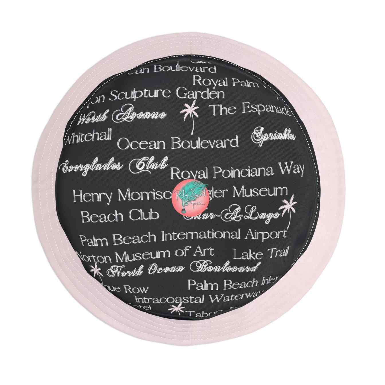 Palm Beach Blk/pink hat