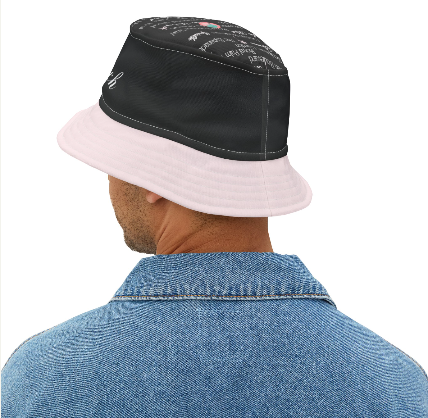 Palm Beach Blk/pink hat