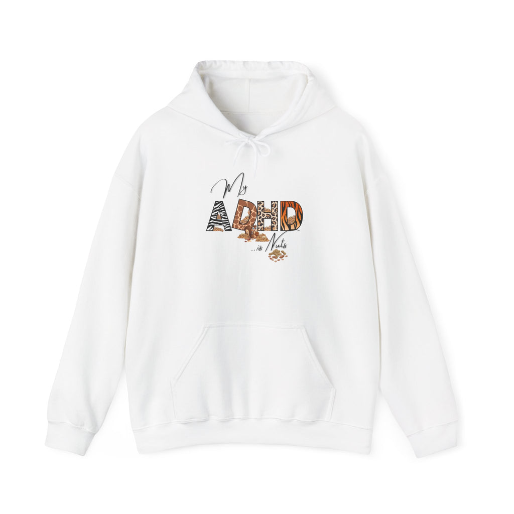 ADHD Awareness Hoodie, Unisex Heavy Blend Sweatshirt, Funny Gift for Adults, Mental Health Support Apparel, Unique Statement Piece