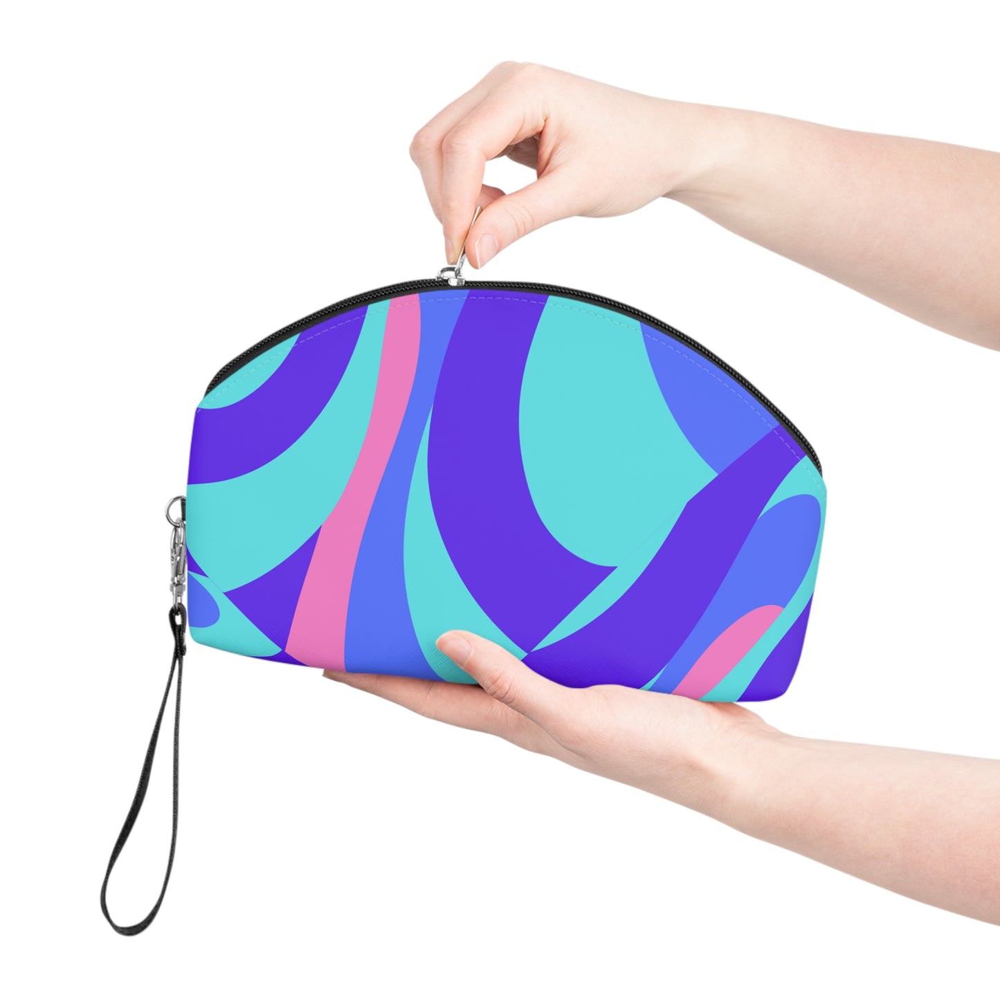 PBP AQUA/PURPLE MAKE UP BAG