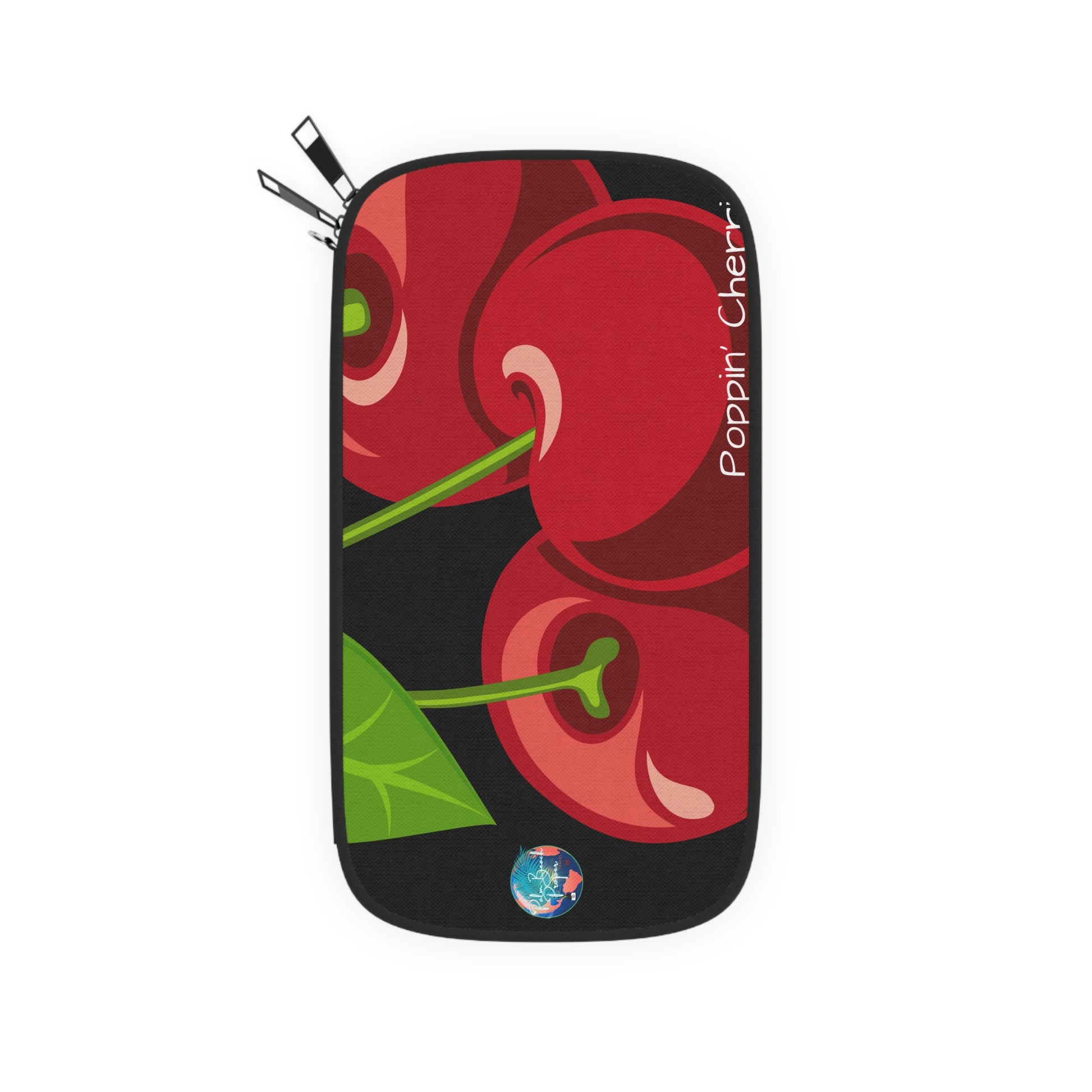 Cherry Passport Wallet - Stylish Travel Accessory, Gift for Travelers, Cute Cherry Design, Summer Vibes, Practical Travel Organizer