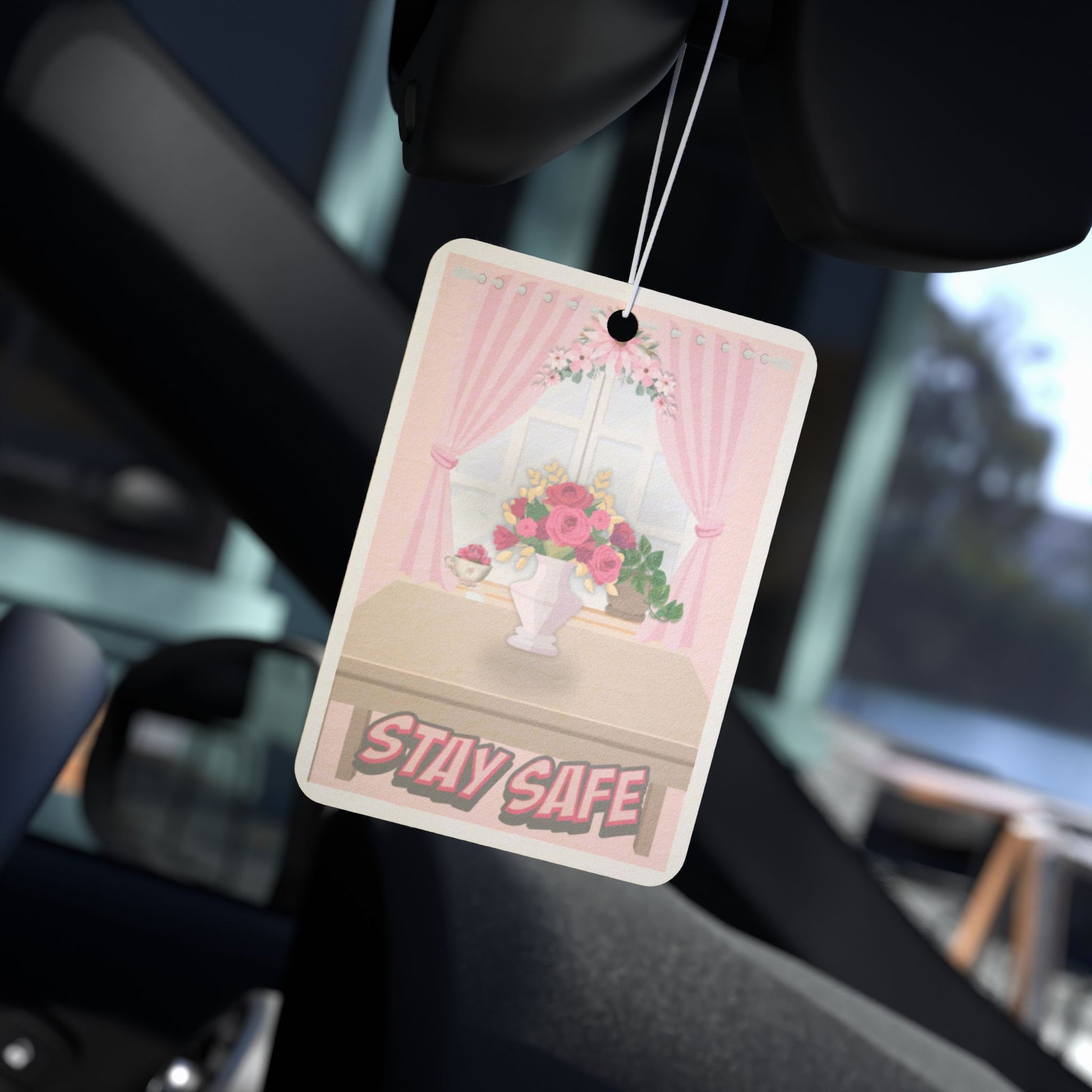 Cottage Cozy 2 Air Freshener  - Stay Safe Car Fragrance, Cute Car Decor, Gift for Pet Lovers, Mother's Day, Travel Essentials