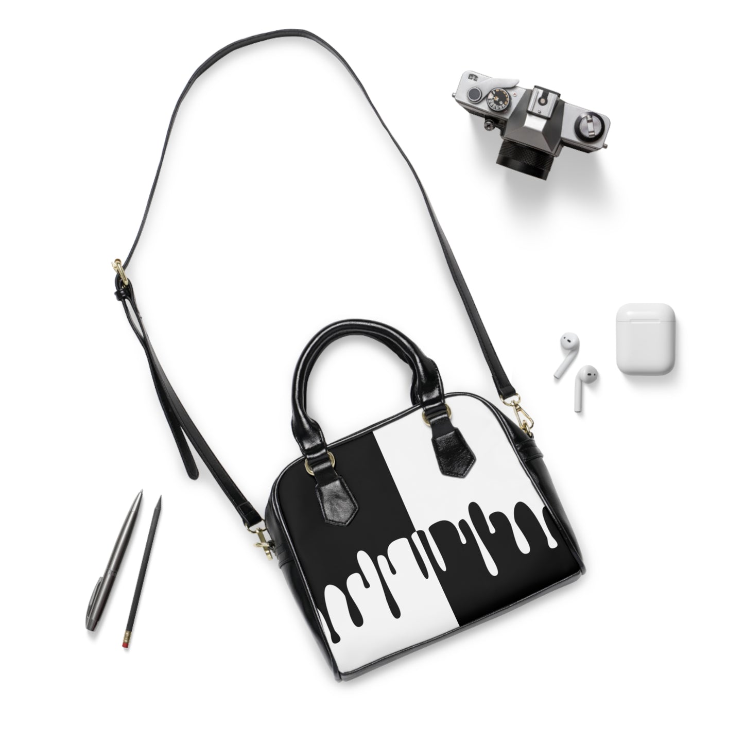 Chic Bold Shoulder Handbag - Modern Art for Stylish Travel, Vibrant Everyday Use, Perfect Gift for Her, Trendy Accessories