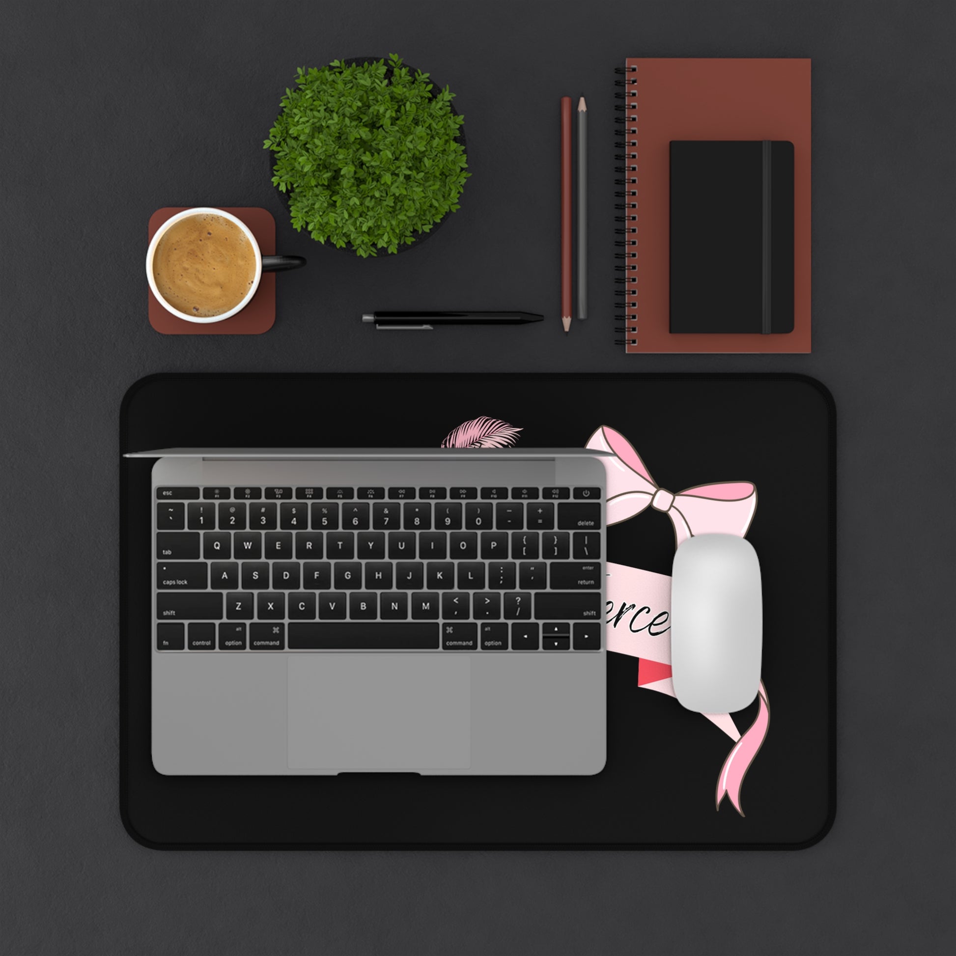 Feminine and Fierce Desk Mat - Stylish Office Decor, Gift for Her, Inspirational Workspace Accessory, Stylish Mouse Pad, Feminine Home [...]