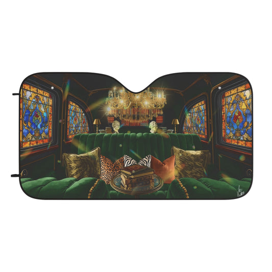 Chandelier Luxury Car Sun Shades, Stylish Auto Accessories, Heat Shield for Cars, Sun Blocker for Auto, Unique Car Interior Decor