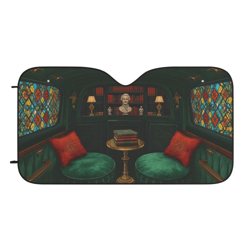 Moody Luxury Interior Car Sun Shades, Decorative Vehicle Shade, Unique Auto Accessory, Car Interior Decor, Stylish Sun Protection