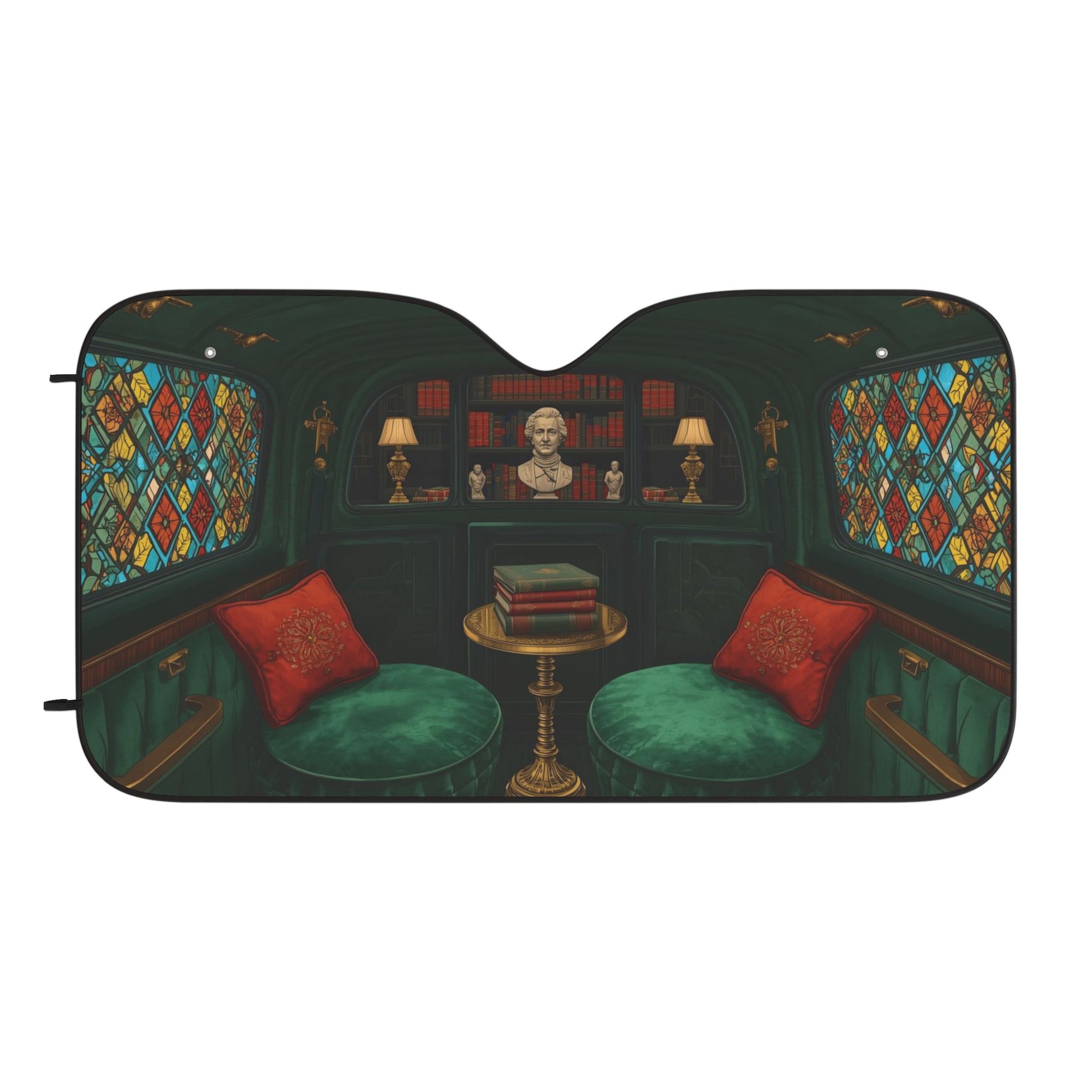 Moody Luxury Interior Car Sun Shades, Decorative Vehicle Shade, Unique Auto Accessory, Car Interior Decor, Stylish Sun Protection