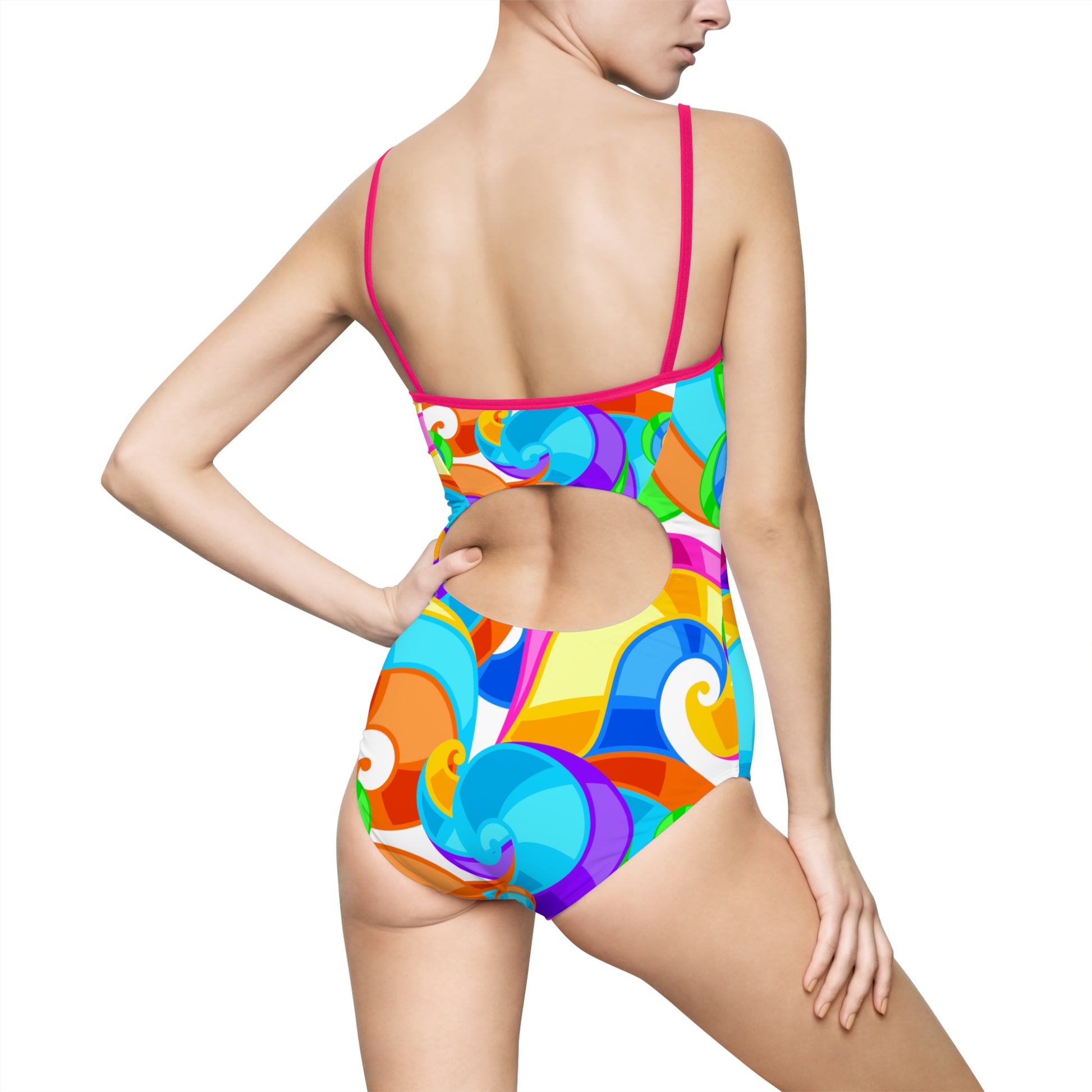 Bright Swirls Women's One-piece Swimsuit