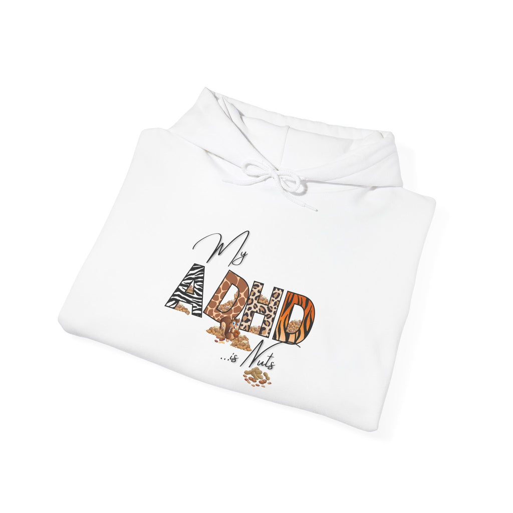 ADHD Awareness Hoodie, Unisex Heavy Blend Sweatshirt, Funny Gift for Adults, Mental Health Support Apparel, Unique Statement Piece