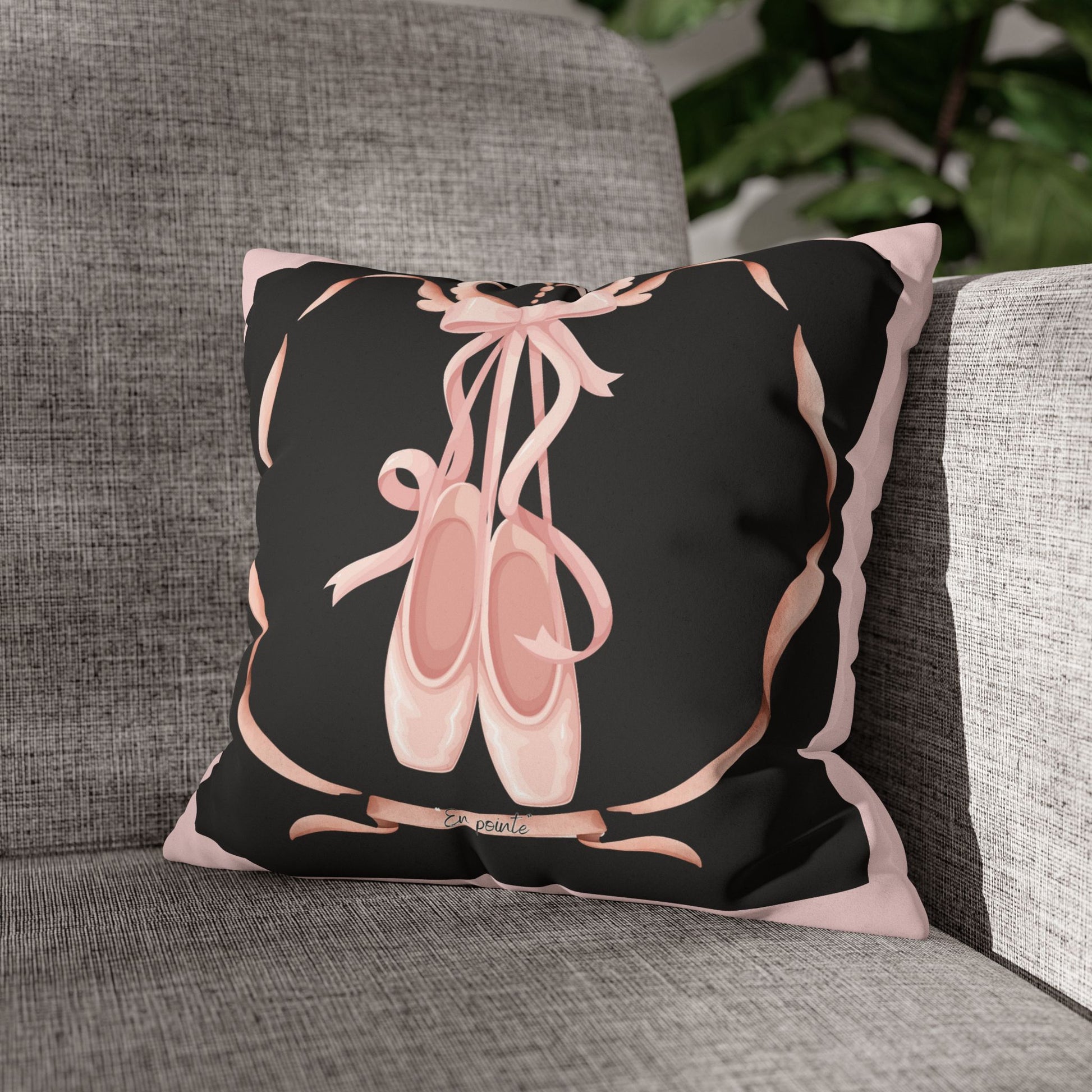 Ballerina/Fierce Suede Square Pillow Case Double sided