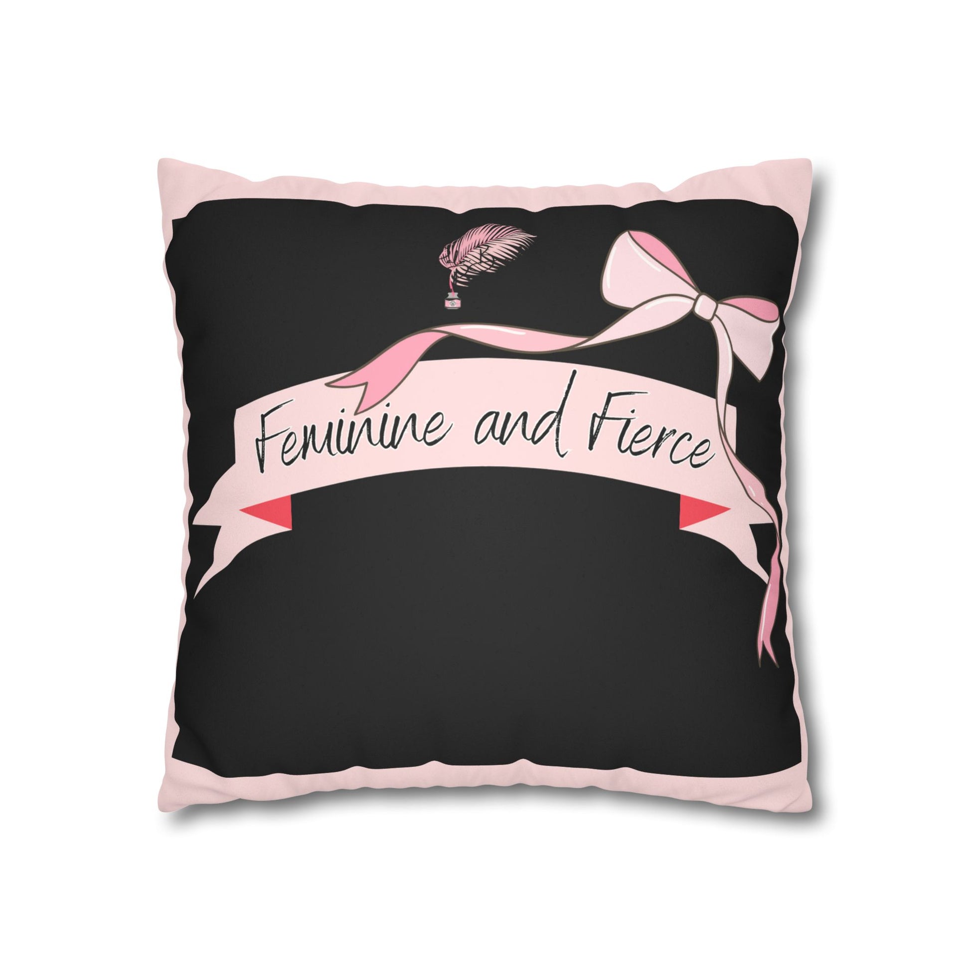 Ballerina/Fierce Suede Square Pillow Case Double sided