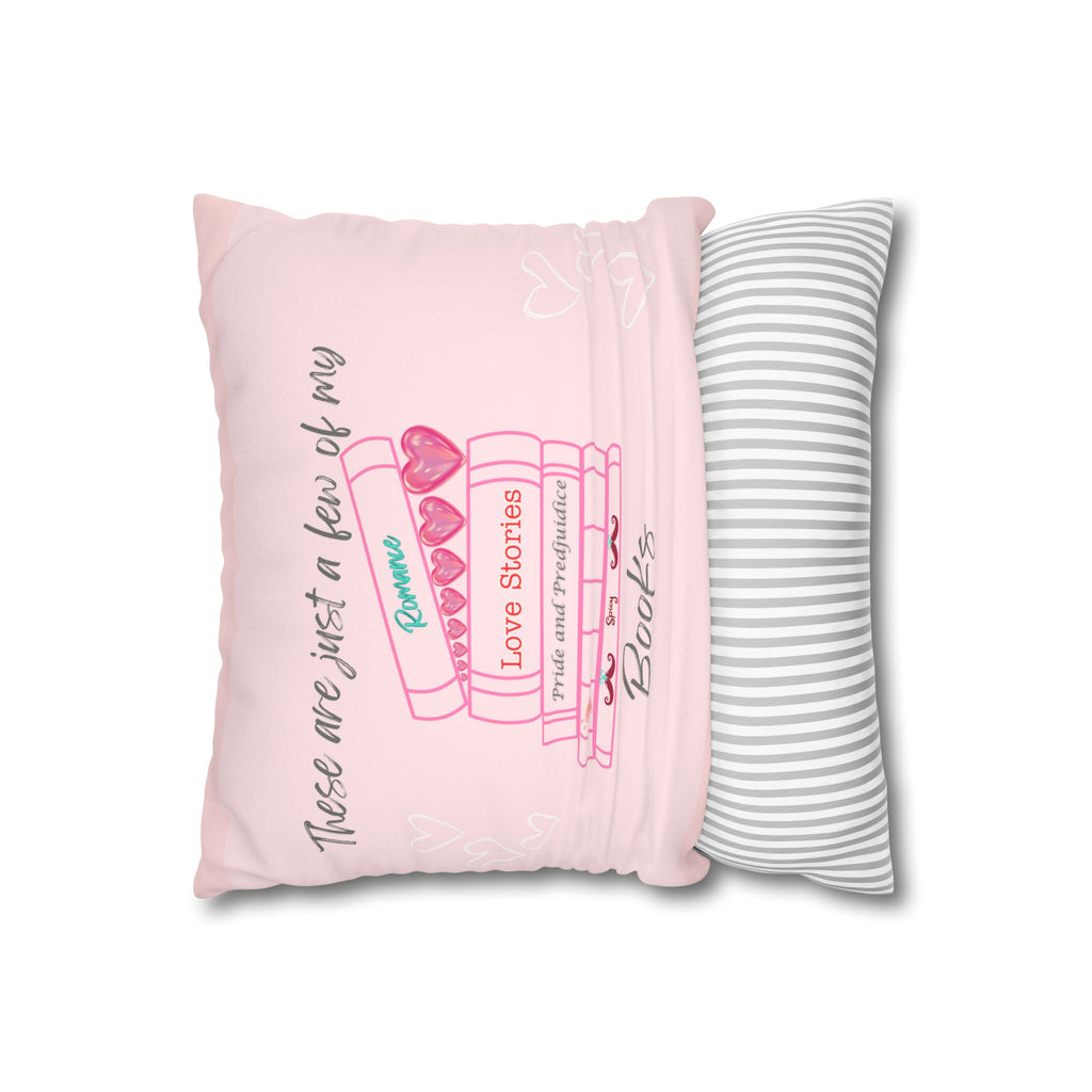 Books A Plenty!Faux Suede Square Pillow Case  Double sided two for one!