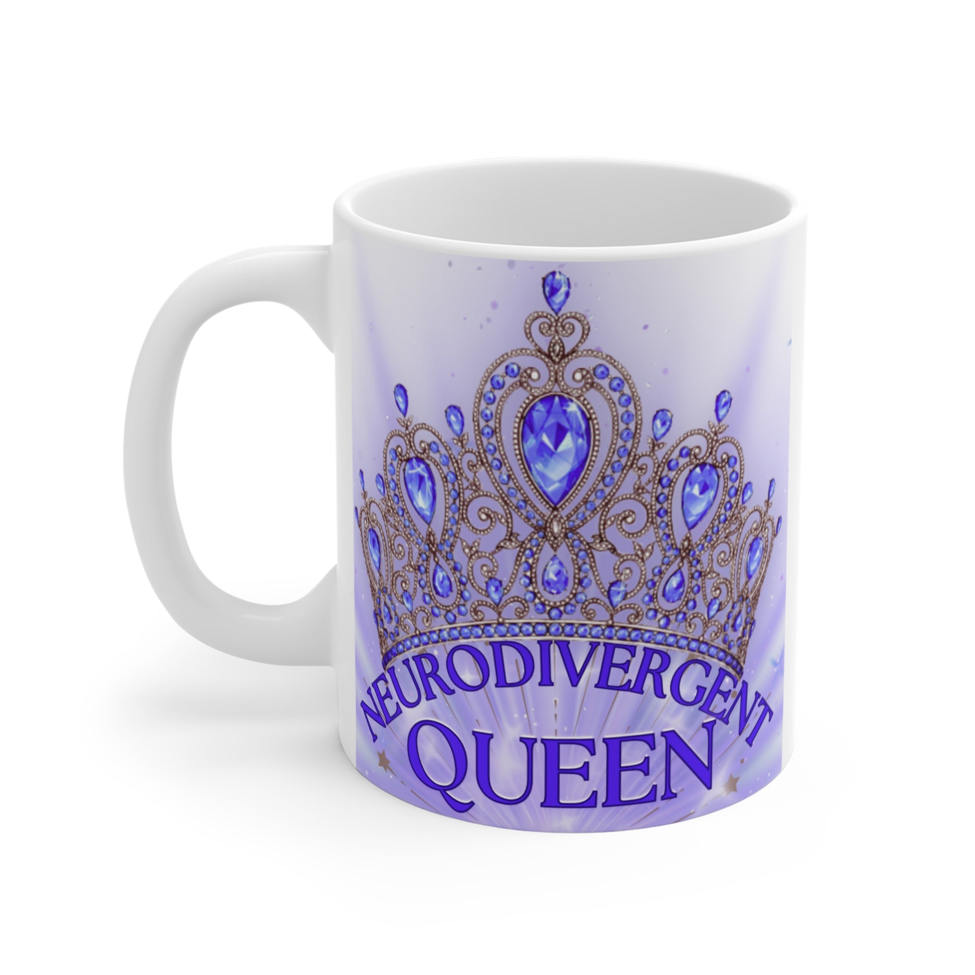 Neurodivergent Queen Mug | Empowering Gift for Neurodiverse Individuals | Celebrate Uniqueness, Self-Love, Mental Health Awareness, [...]
