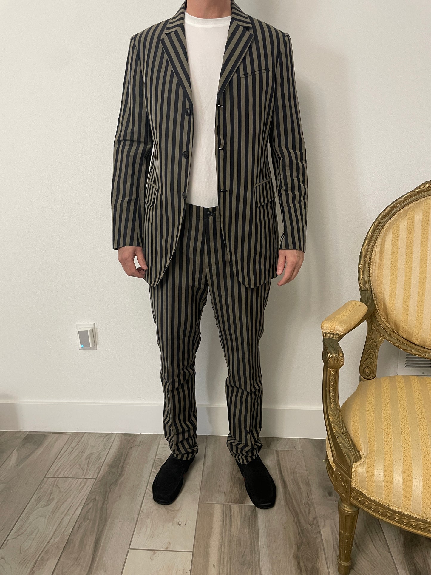 John Varvatos Striped Vintage Suit